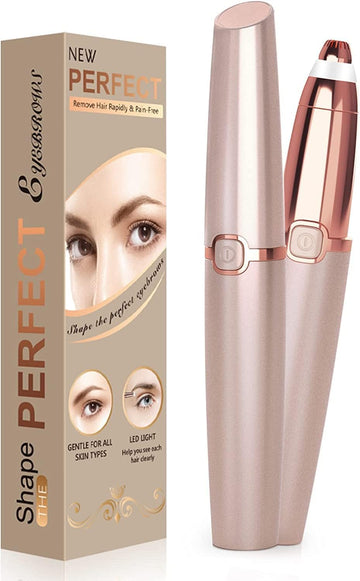 Eyebrow Trimmer Women, Rechargeable Protable Eyebrow Trimmer Safe Lady Trimmer Eyebrow Shaping Razor, Painless Eyebrow Shaver Hair Remover