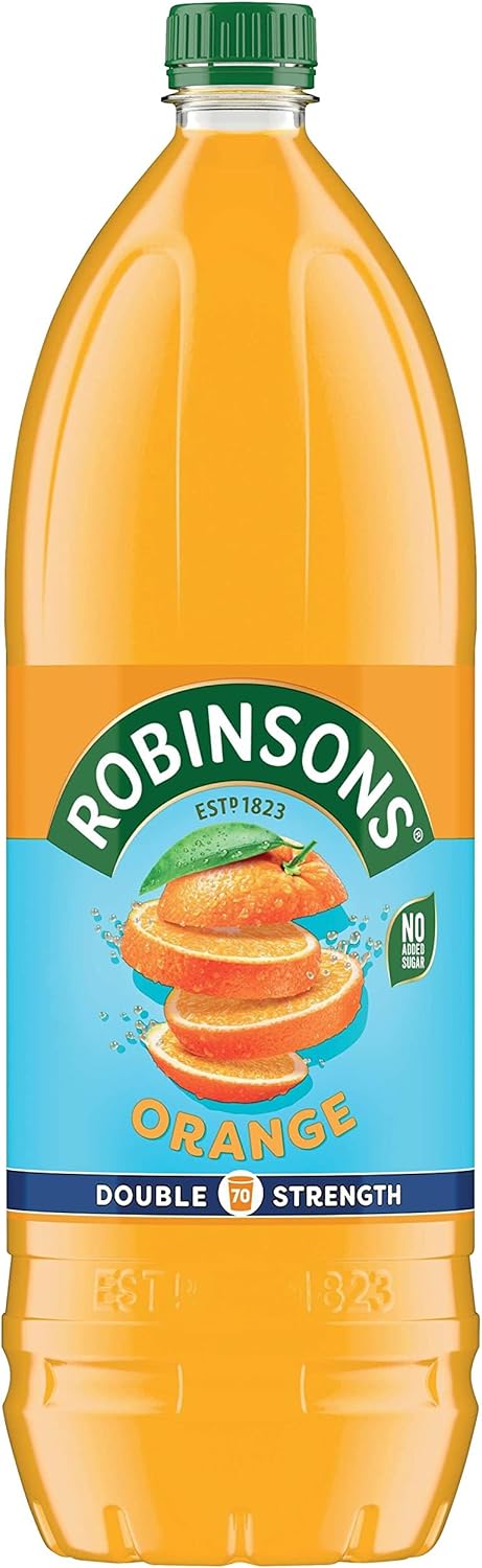 Robinsons Fruit Squash - Low Calorie - Double Strength - Orange 1.75 Litre