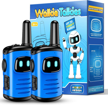 EUTOYZ Walkie Talkie Kids, Toys for 3-8 Year Old Boy Gift for 5 6 7 8 Year Olds Boys Toys Age 4-7 Kids Toy Age 3 4 5 Outdoor Walkie Talkie Sensory Easter Gifts Blue