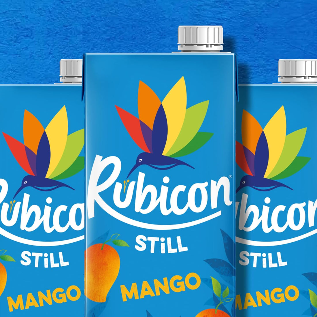 Rubicon Still Mango Juice - Made with Real Handpicked Fruit Mango - Bold and Intense Tropical Juice Drink - Multipack Fruit Juice Cartons - 4x1L